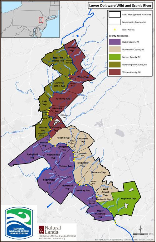 Lower Delaware Wild & Scenic Outreach Map